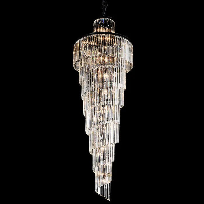 Chanel-L-BK Spiral Chandelier - 700x2000 Gold Chandelier