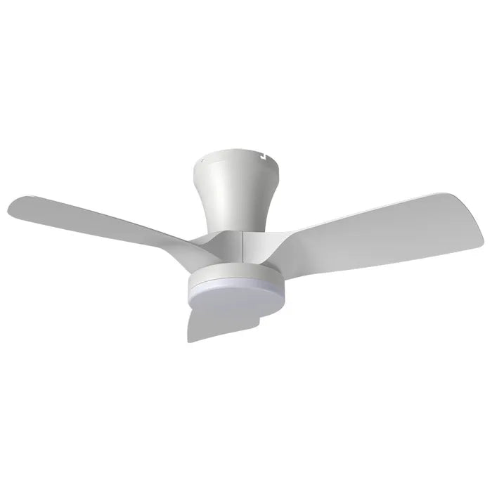 Kiwi 32" ABS 3 Blade DC Ceiling Fan with Remote and optional LED Light White Ceiling Fan