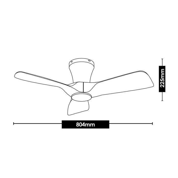 Kiwi 32" ABS 3 Blade DC Ceiling Fan with Remote Ceiling Fan