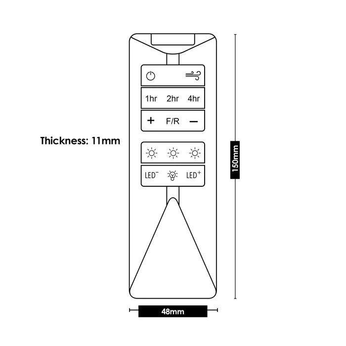 Kiwi 32" ABS 3 Blade DC Ceiling Fan with Remote Ceiling Fan