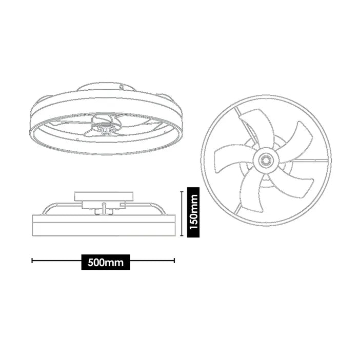 Tron Light Fan Ceiling Fan