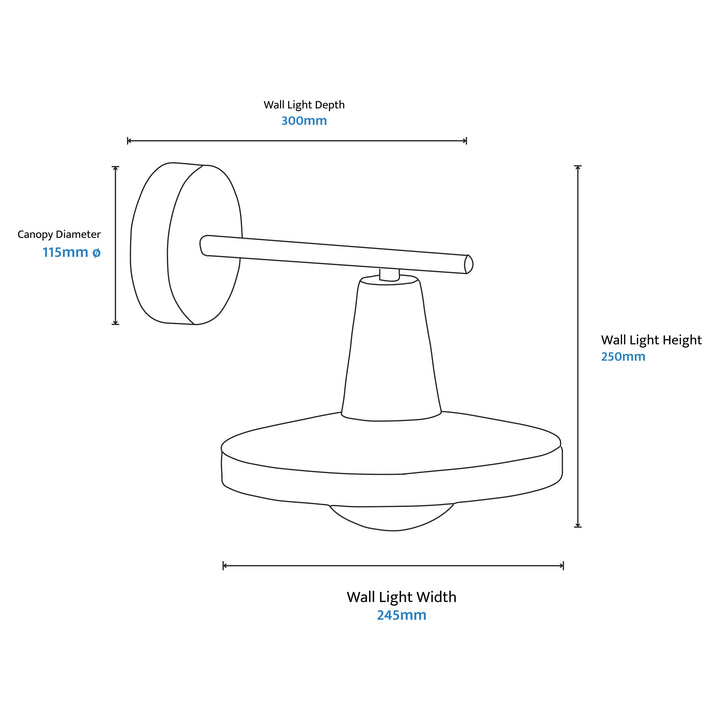 Calibo Eyrie Modern Minimalist Outdoor Wall Light