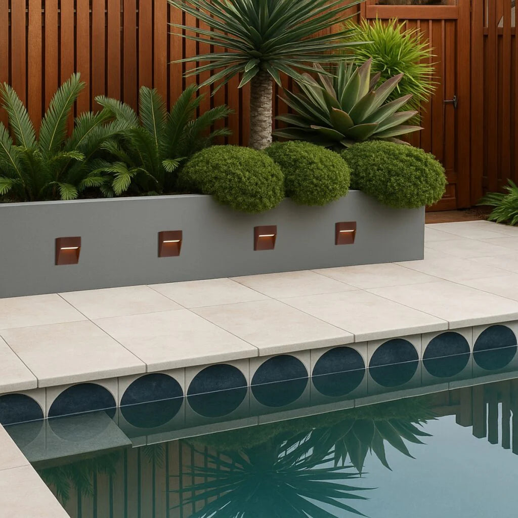 TERIN EXTERIOR SQUARE WALL LIGHT step light