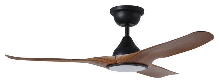 TAHITI 52/72 DC Outdoor ceiling fan with LED Light IP66 -Black Teak