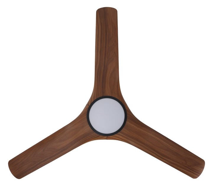 TAHITI 52/72 DC Outdoor ceiling fan with LED Light IP66 -Black Teak