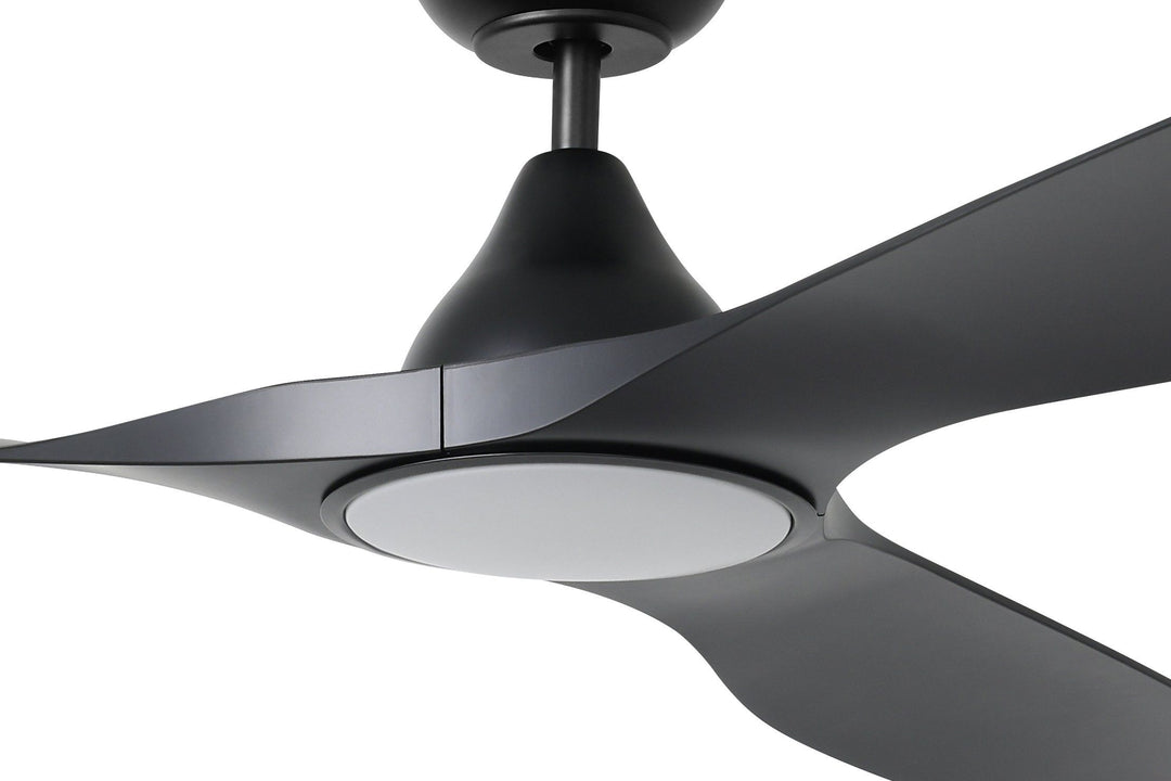 SURF 72 ceiling fan with LED light Black/White Celling Fan