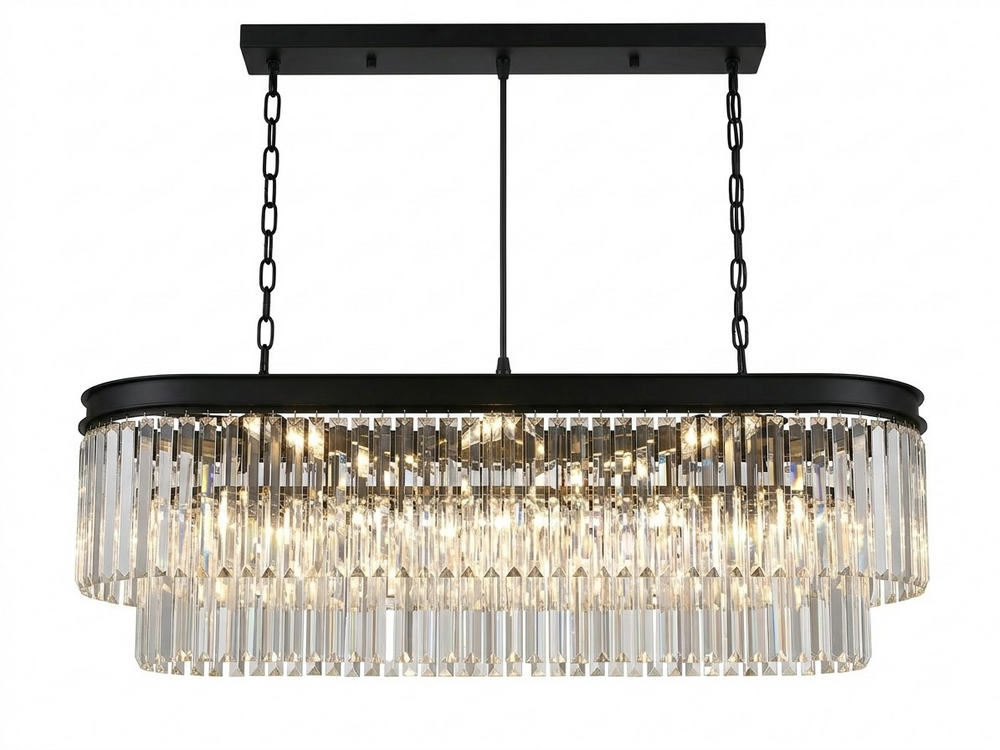 Florence 12 lights Rectangular Crystal pendant Pendant