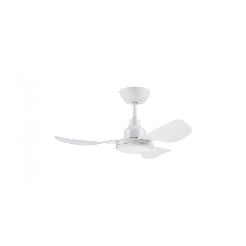 GLACIER DC FAN with Light White 43 inch Ceiling Fan
