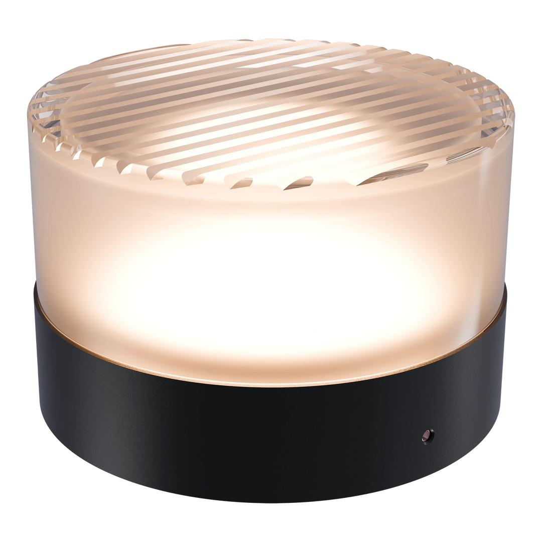 Calibo Gull Round Ribbed Acrylic 3CCT LED Exterior Wall Light WALL LIGHT