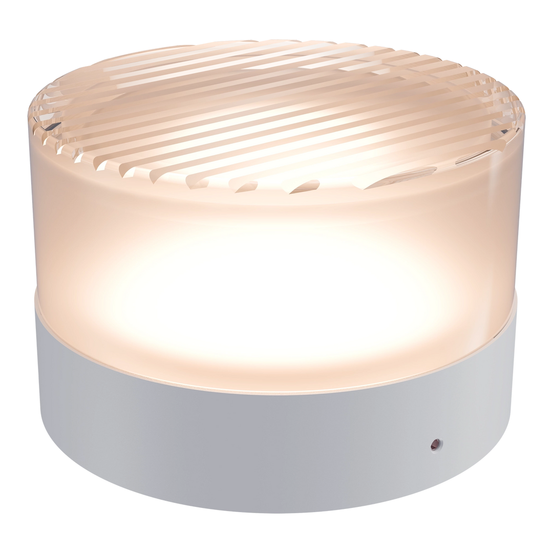 Calibo Gull Round Ribbed Acrylic 3CCT LED Exterior Wall Light WALL LIGHT