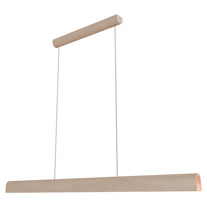 Calibo Inspire Crafted Travertine Tricolour LED Linear Pendant - Beige Pendant