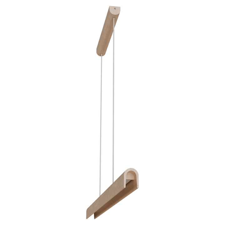 Calibo Inspire Crafted Travertine Tricolour LED Linear Pendant - Beige Pendant