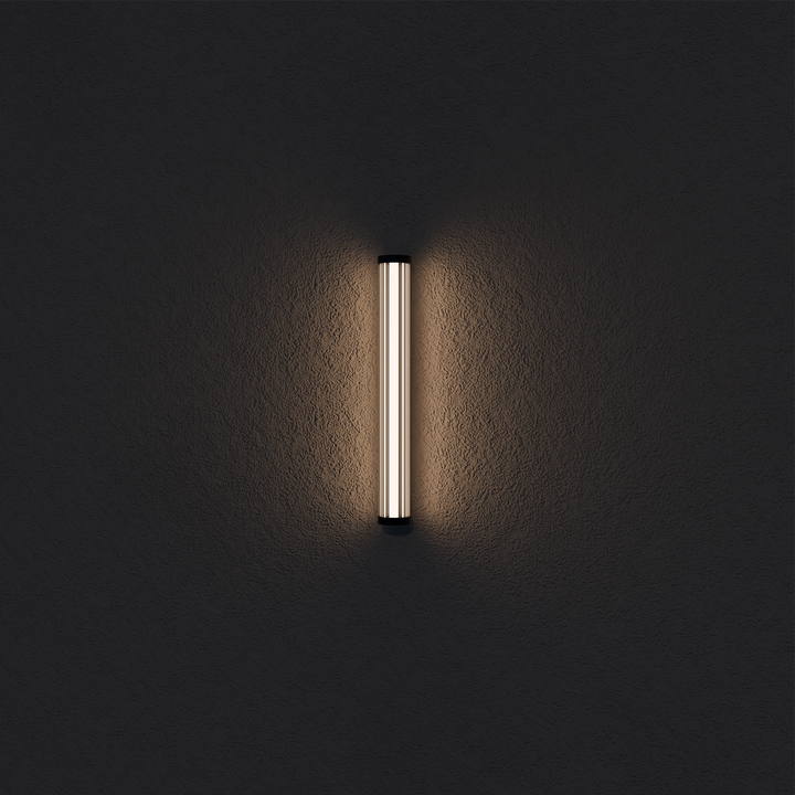 Calibo Junco Vertical Slimline Tubular 3CCT LED Exterior Wall Light