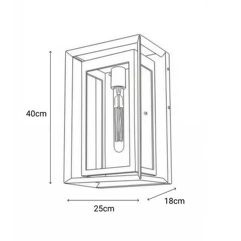 Kirby 1 Exterior Wall Light - Small