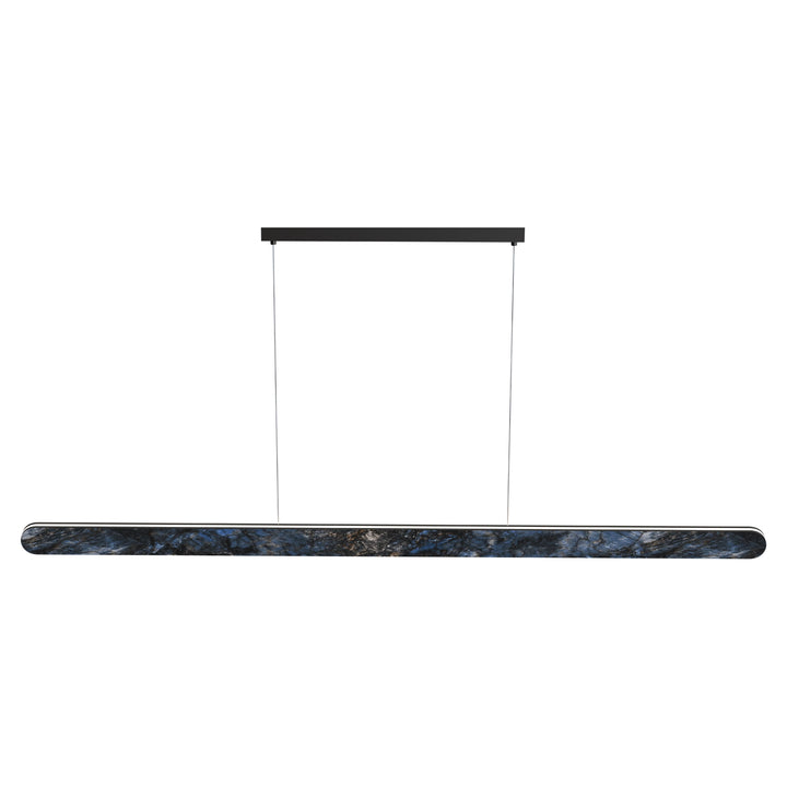 Calibo Lanner 1500mm Crafted Marble LED Linear Pendant - Black pendant