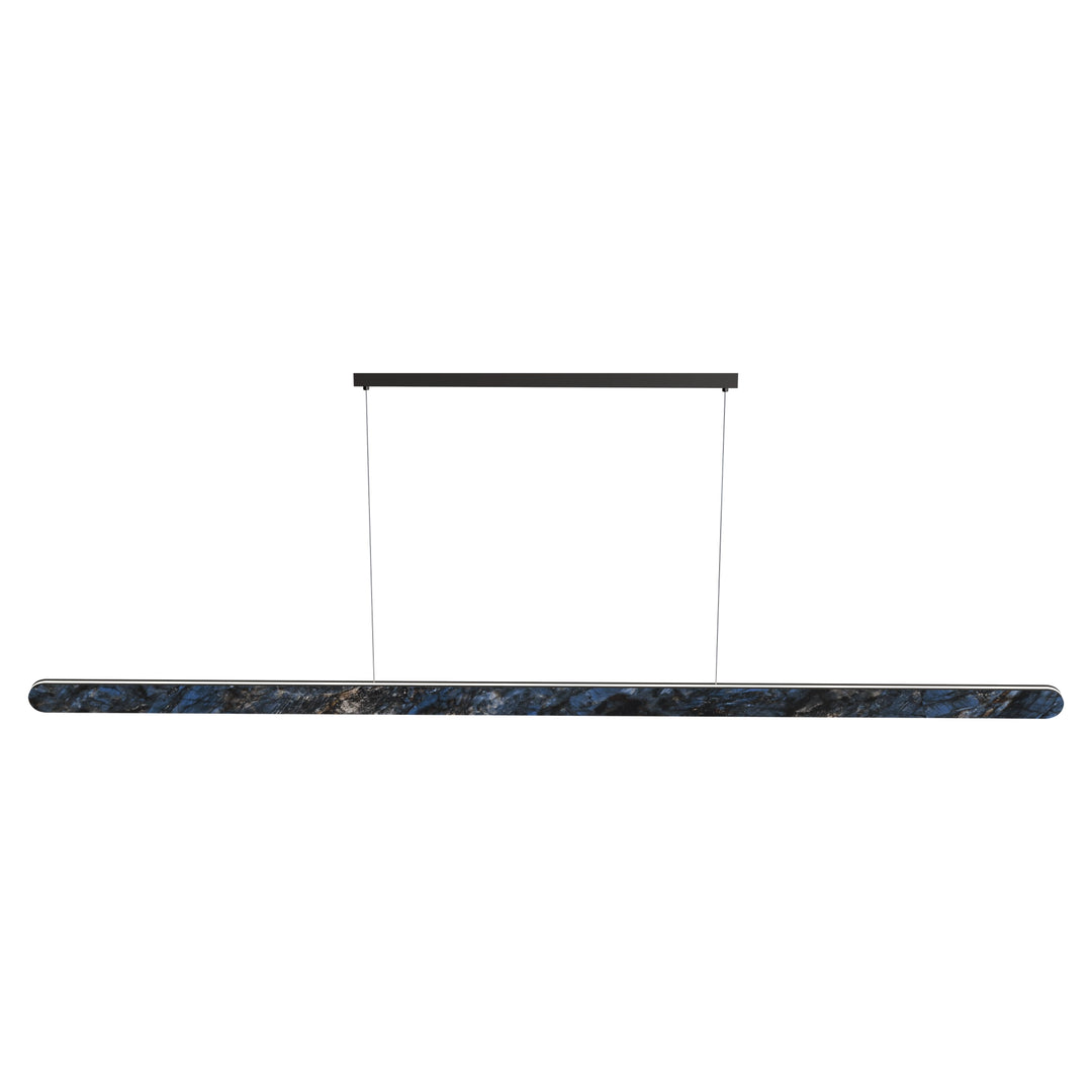 Calibo Lanner 2000mm Crafted Marble LED Linear Pendant Blue pendant