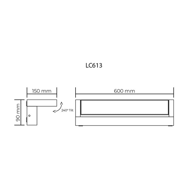 LC600 Adjustable LED Floodlight Series With or Without Sensor Floodlight