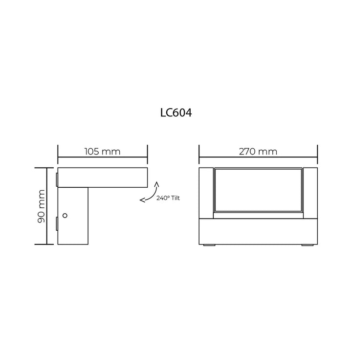 LC600 Adjustable LED Floodlight Series With or Without Sensor Floodlight