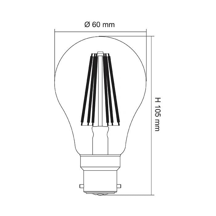 SAL LG9 CLEAR DIMMABLE - 8W