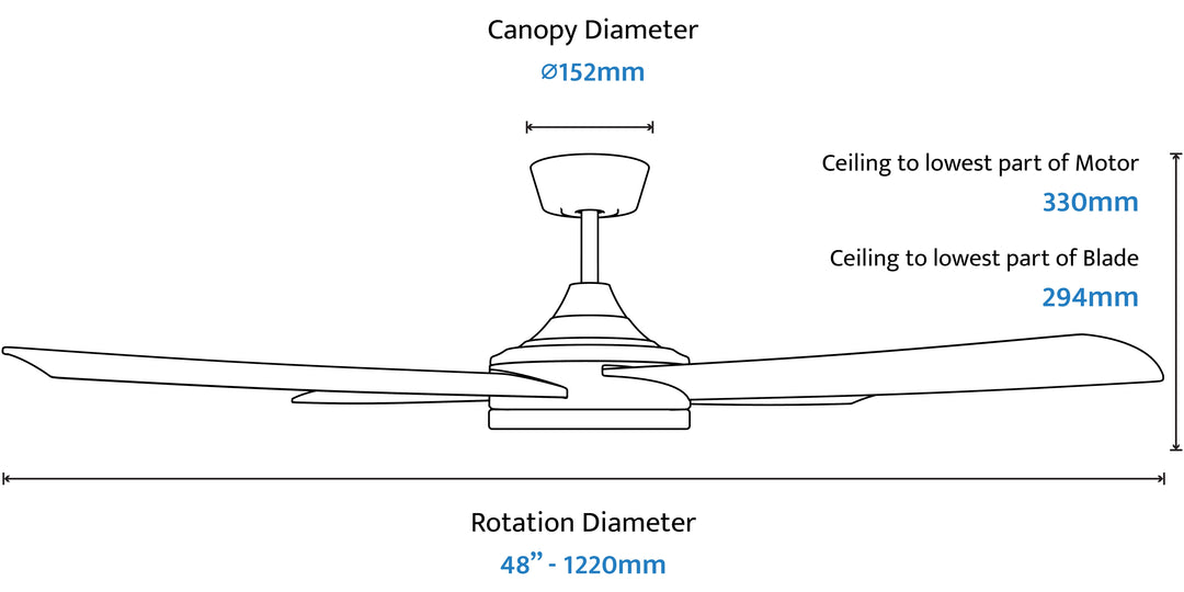 Breeze Silent Pro DC Ceiling Fan with Light with Remote Control Ceiling Fan
