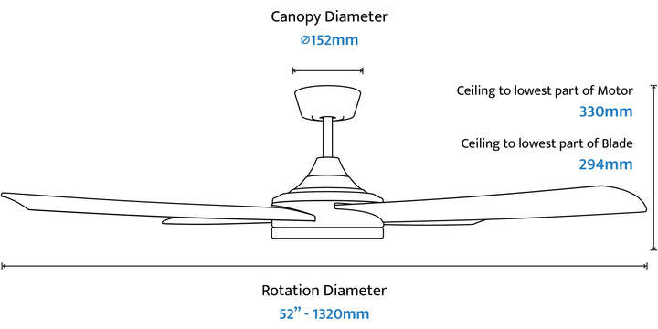 Breeze Silent Pro DC Ceiling Fan with Light with Remote Control Ceiling Fan