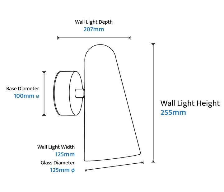 Calibo Skua Artisan Glass Tricolour LED Wall Light WALL LIGHT