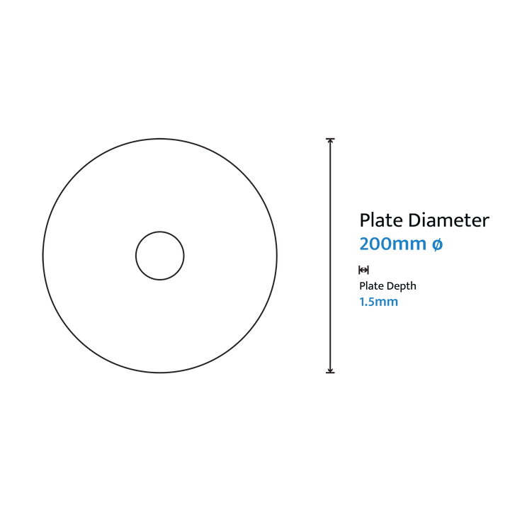 Calibo Crest 200mm round Back Plate Only-