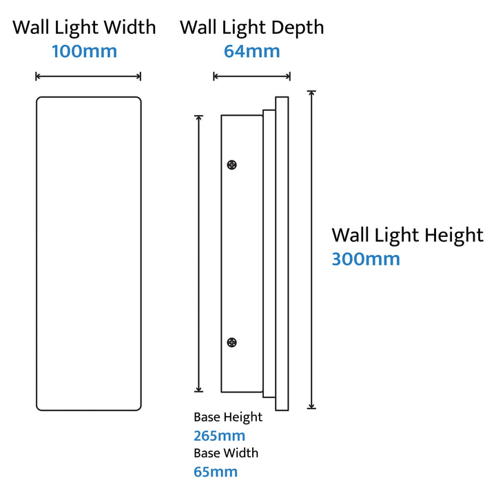 Calibo Orville Travertine Stone Slim Outdoor LED Wall Light WALL LIGHT