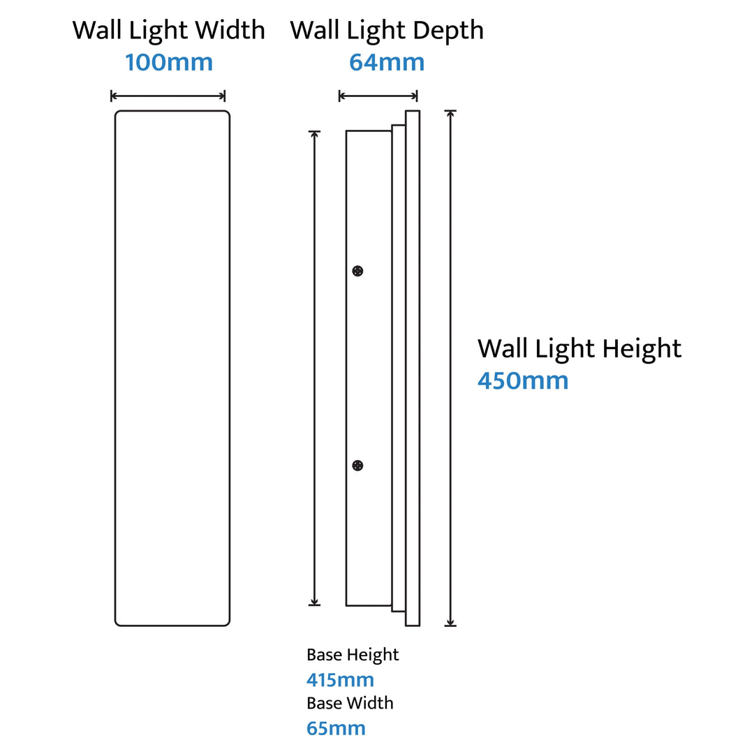 Calibo Orville Travertine Stone Slim Outdoor LED Wall Light WALL LIGHT