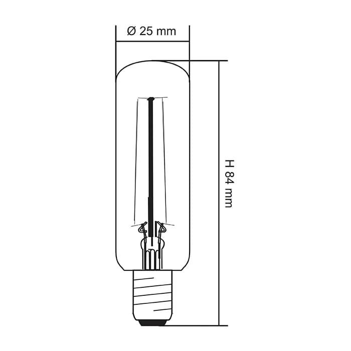 SAL TUBULAR CLEAR LT25 - 2W