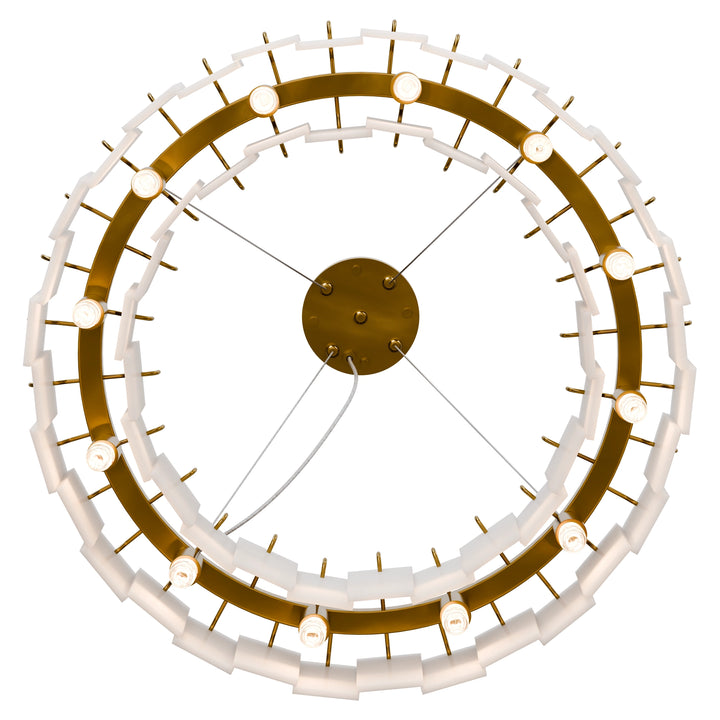 Calibo Mirage 12 Light Alabaster Stone 600mm Round Pendant Pendant