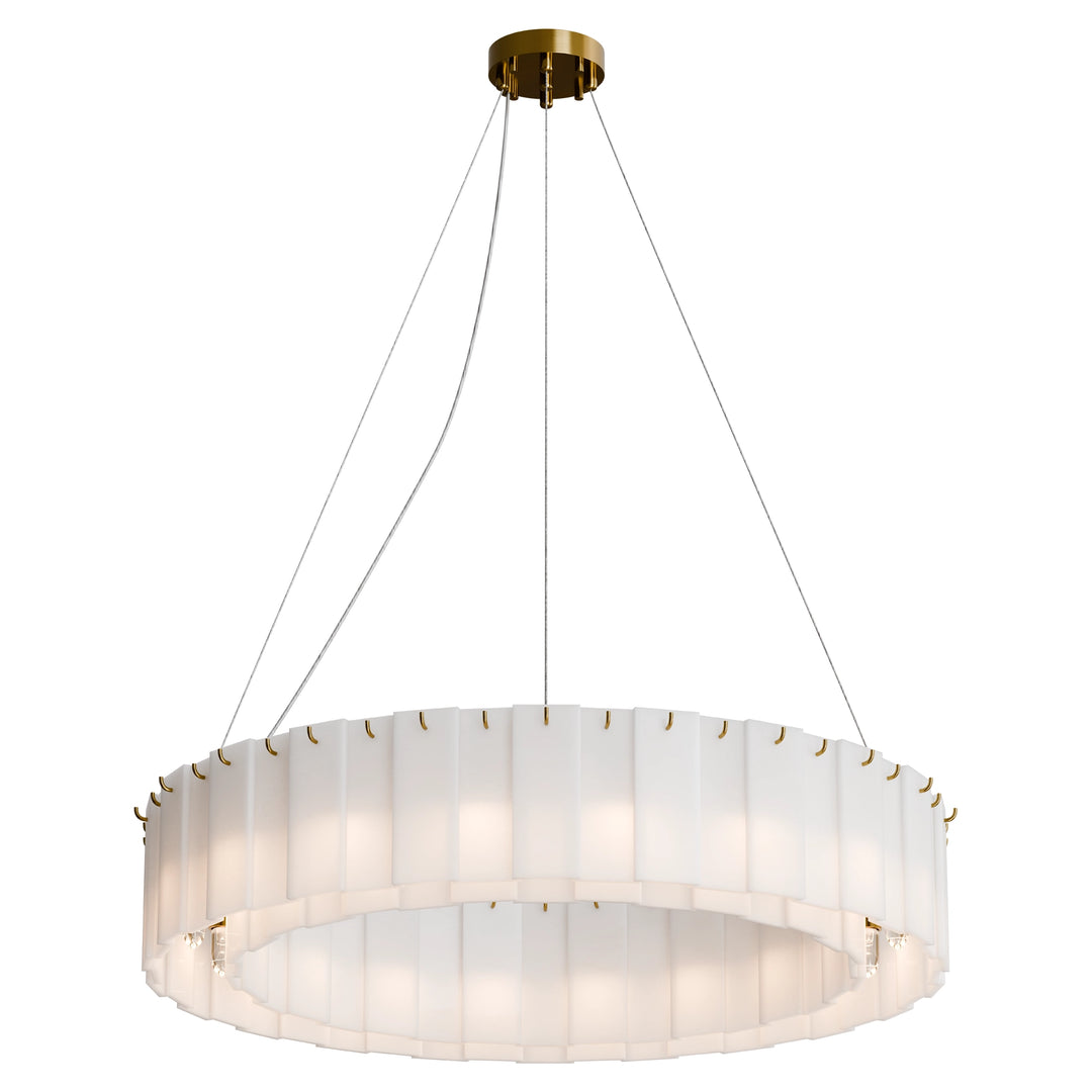 Calibo Mirage 18 Light Alabaster Stone 800mm Round Pendant Pendant
