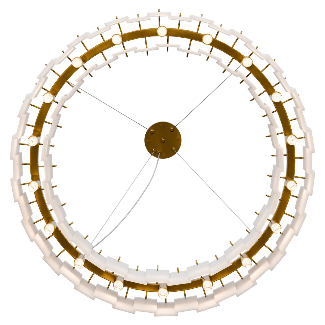 Calibo Mirage 18 Light Alabaster Stone 800mm Round Pendant Pendant