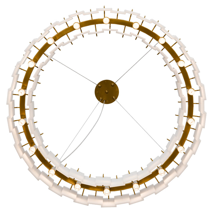 Calibo Mirage 18 Light Alabaster Stone 800mm Round Pendant Pendant