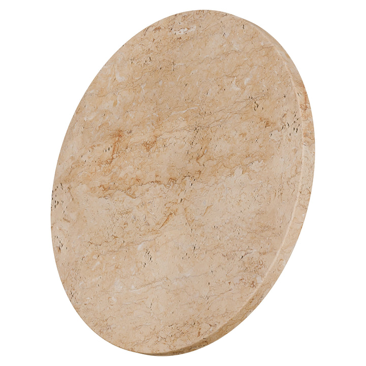 Calibo Orville 200mm/300mm Travertine Stone Eclipse Wall Light - Beige