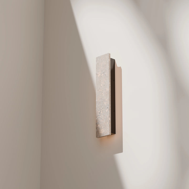 Calibo Orville Travertine Stone Slim Outdoor LED Wall Light WALL LIGHT