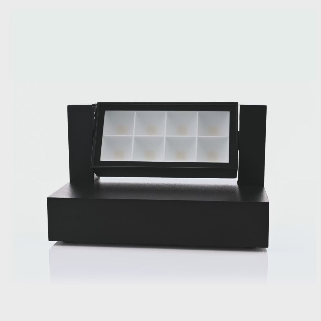 HV3731T-BLK- Locu Aluminium Black Adjustable 12w LED Floodlight