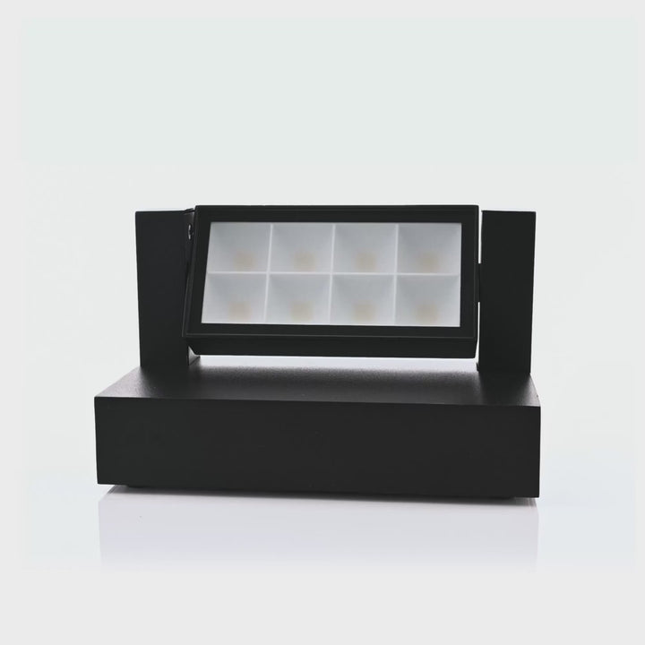 HV3731T-BLK- Locu Aluminium Black Adjustable 12w LED Floodlight