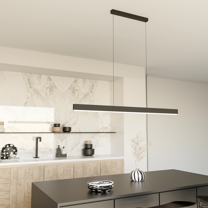 Calibo Prinia Modern Fluted Linear Pendant Light