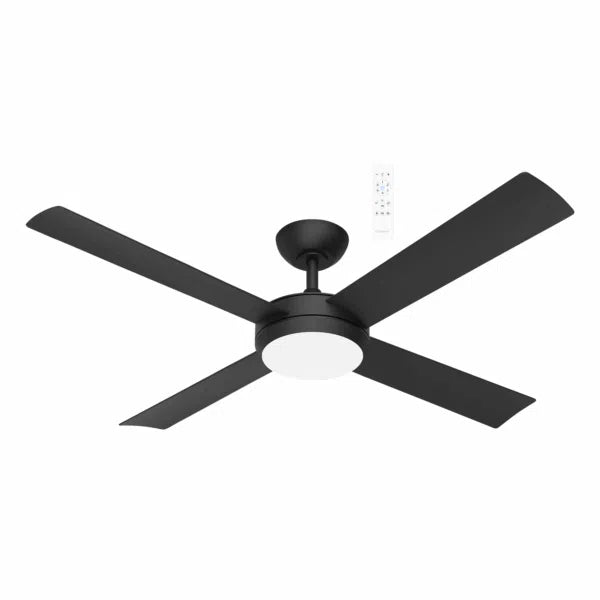 Quantum DC 48″ & 52″ DC Ceiling Fan With Remote Control + LED light 52Inch Black Ceiling Fan