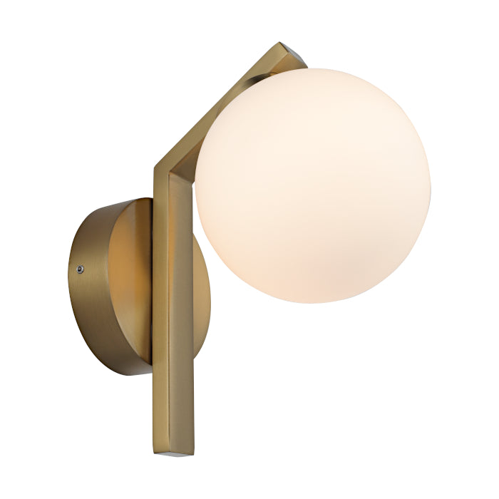 Rayna IP Rated 1lt Wall Light Gold WALL LIGHT