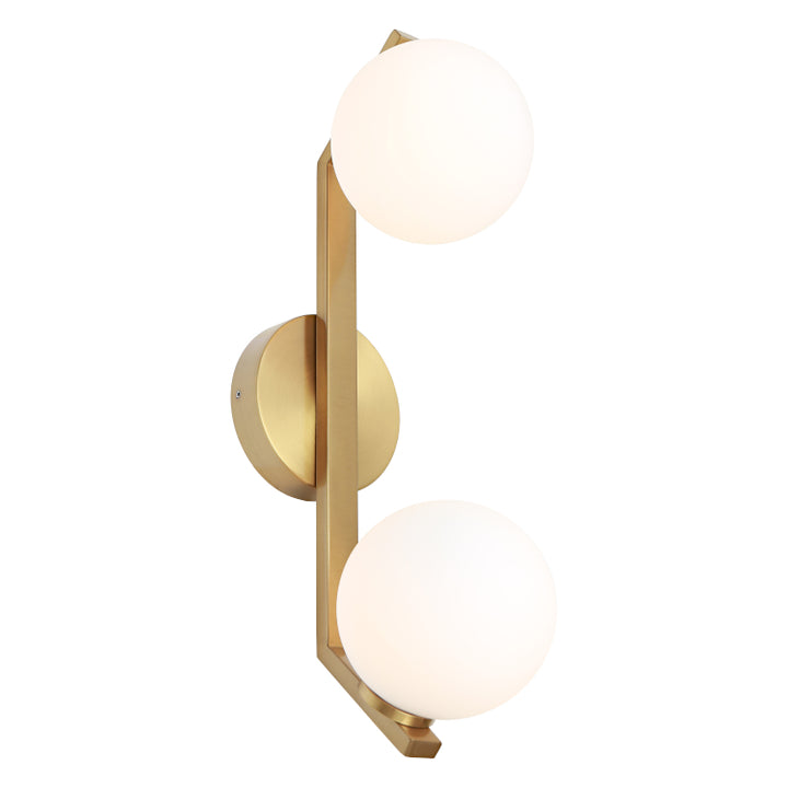 Rayna IP Rated 2lt Wall Light Gold WALL LIGHT