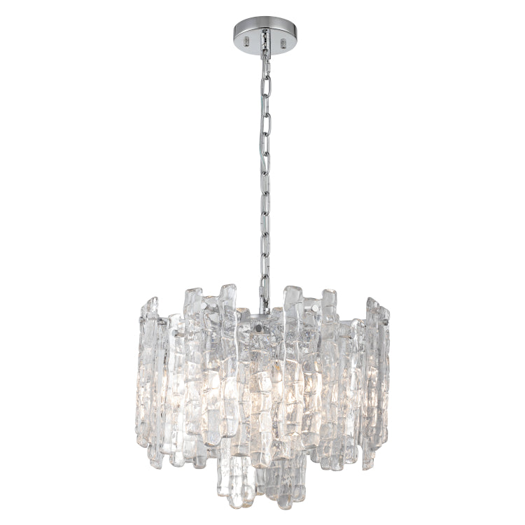 Riviera 5lt Pendant Chrome/Gold Chrome Chandelier