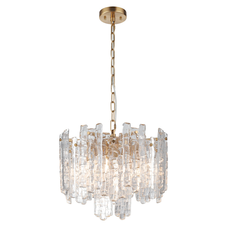 Riviera 5lt Pendant Chrome/Gold Gold Chandelier