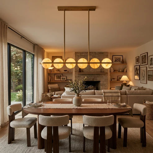 The Meridian 6 Light Linear Pendant Pendant