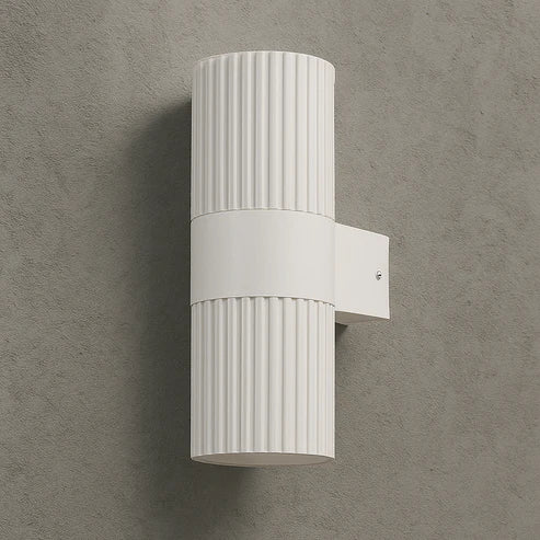 Torsten Outdoor Up and Down Wall Light in White or Black/Large or Small