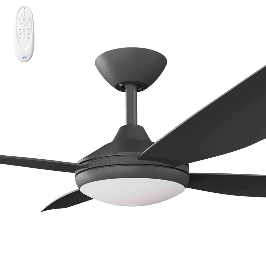 Vanga DC Fan with Black/ white Blades with Light